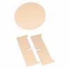 Set de 3 supports ronds sur pied en bois