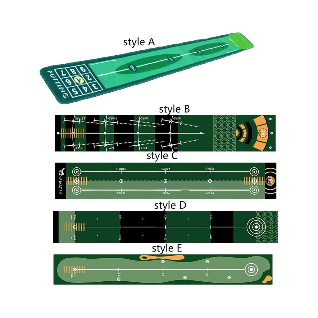 Golf Putting Mat Portable Putter Trainer for Backyard Lawn Indoor Outdoor