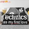Technics Was My First Love Record Turntable Dj 33 1 3 Ultra-Soft Blanket Quilt Winter Sofa Cover Bed Covers