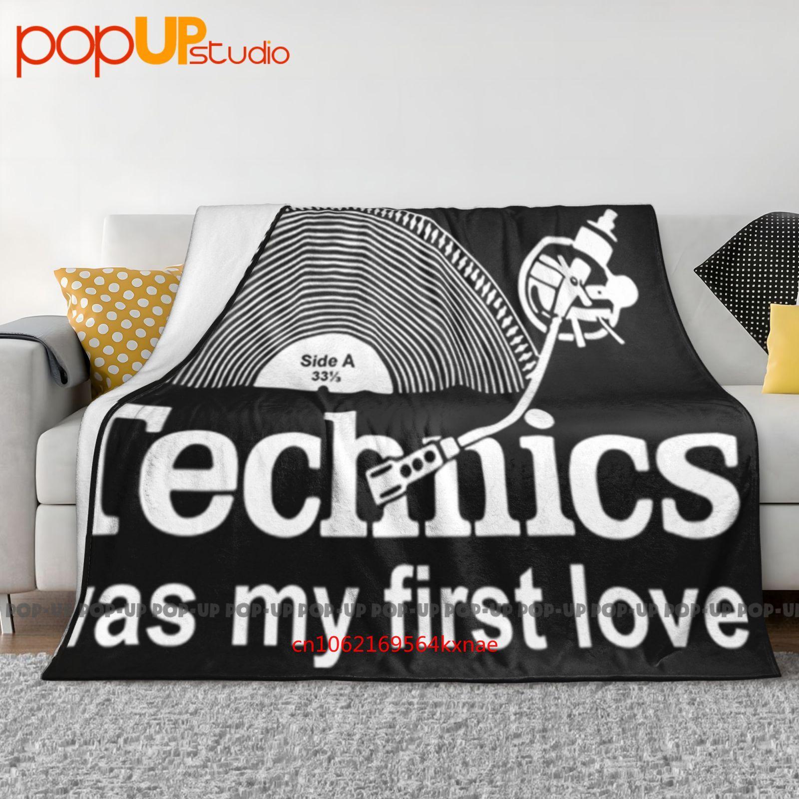 Technics Was My First Love Record Turntable Dj 33 1 3 Ultra-Soft Blanket Quilt Winter Sofa Cover Bed Covers 30x40in
