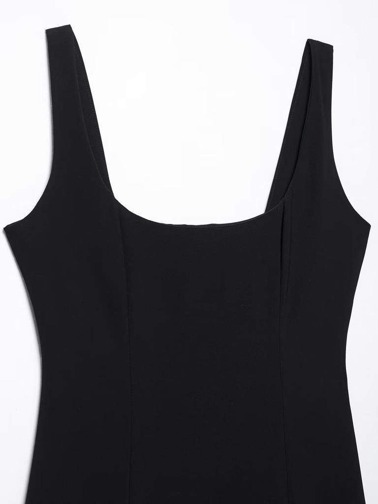 TAOP&ZA Spring/Summer Women's Elegant Midi Sleeveless Dress
