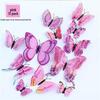 3D Stereo Double-Layer Butterfly Wall Stickers - Creative Home Decor for Living Room, Bedroom, Wedding