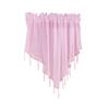 Pure Color Polyester Window Curtain With Light Filtering For Living Room And Bedroom