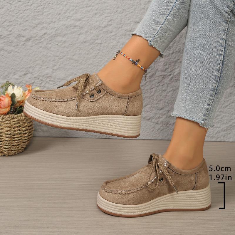 Strappy Round-toe Casual Sports Shoes with Thick Soles, Women's Style