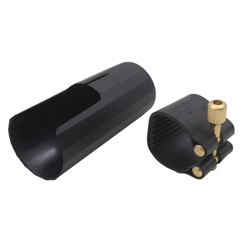 Clarinet Mouthpiece Ligature And Cap Alto Soprano Tenor Saxophone Leather Buckle Clamp\Clip Woodwind Instrument Accessories