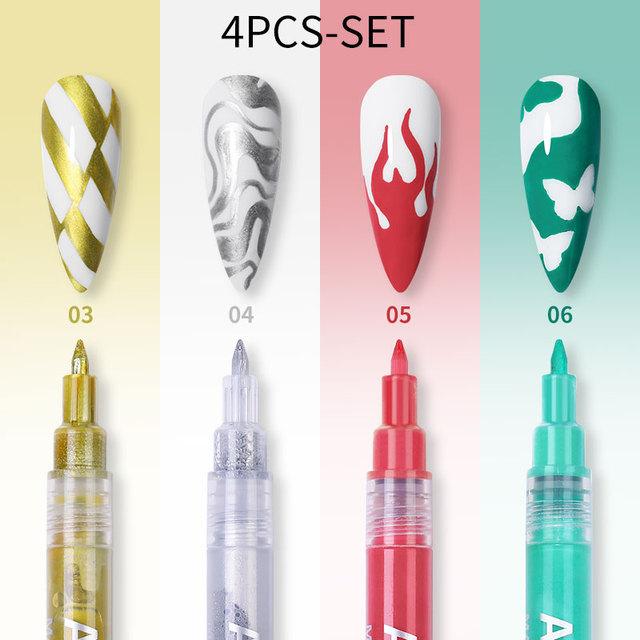 Nail Art Graffiti Pen 3D Painting Pen Nail Dot Pen String Pen, Acrylic Paint Marker