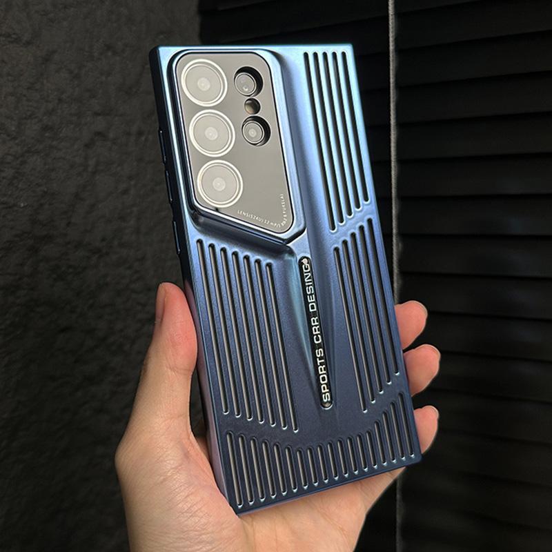 Luxus-Wärmeableitendes Case für Samsung Galaxy S25 S24 Ultra S23 Plus S22 Atmungsaktive Kühlung Titan Stoßfester Bumper Cover