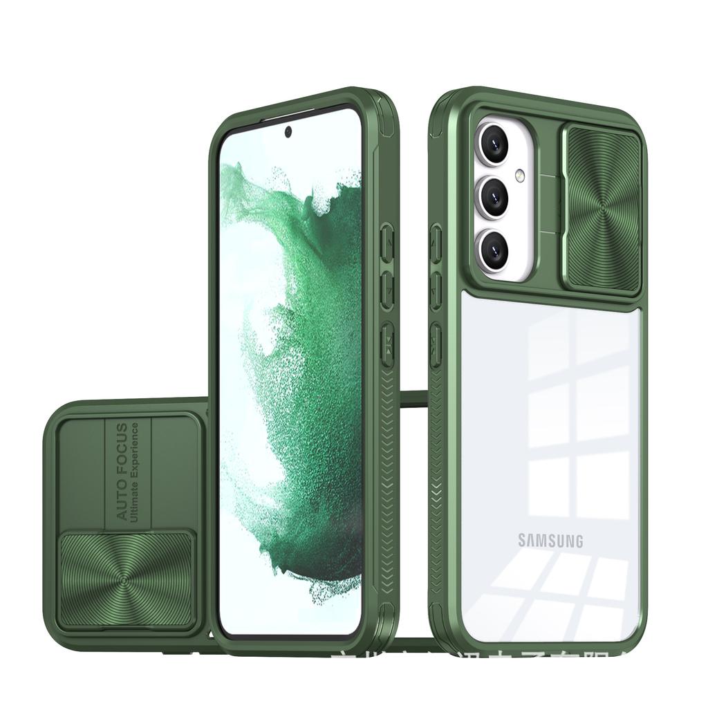 Ακρυλική θήκη κάμερας για Samsung Galaxy A55 A35 A25 A15 A05 A05S A54 A34 A24 A14 A53 A33 A23 A13 A52 S24 Ultra S23 FE S22 Διαφανής θήκη