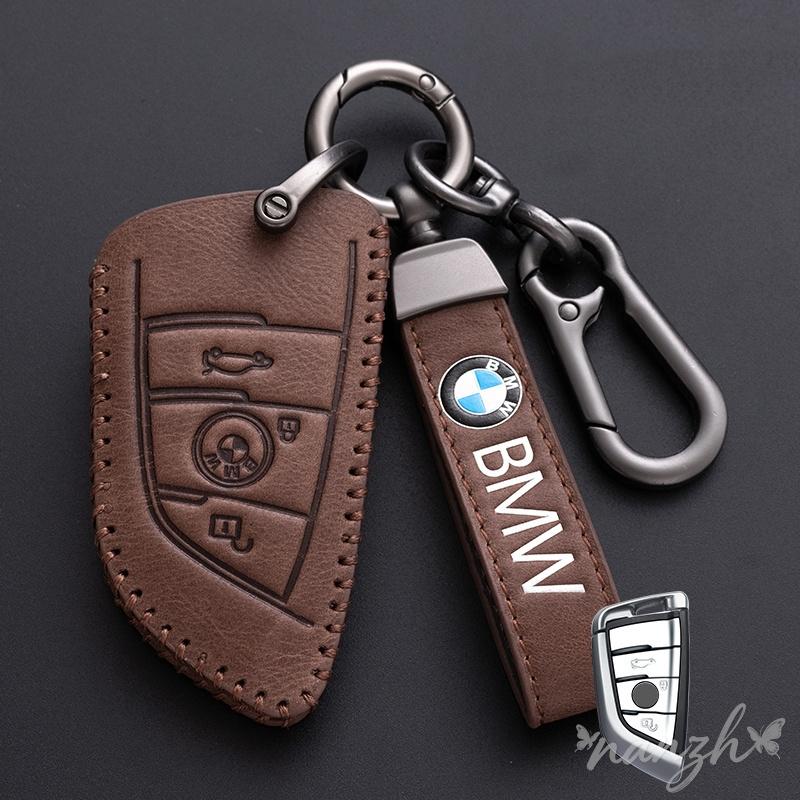 Fashion Keychain Leather Car Key Case Cover For BMW 7 Series X1 X3 X4 X5 F15 X6 F16 520 525 G30 G11 F48 F39 f30 118i 218i xksh32