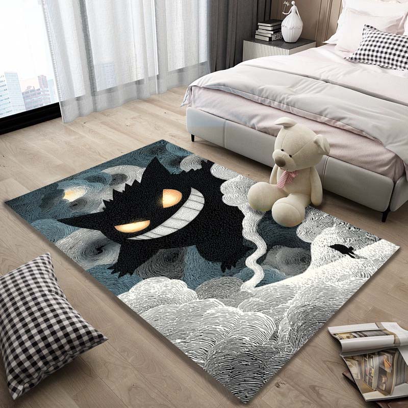 Gengar Pattern Rug - Non-slip Kitchen and Outdoor Rug, Yoga Rug, Home and Bedroom Decor, Birthday Gift