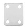 A03E-304 Stainless Steel 5Mm Thick Ring Square Sail Shade Pad Eye Plate Boat Rigging 6Pcs