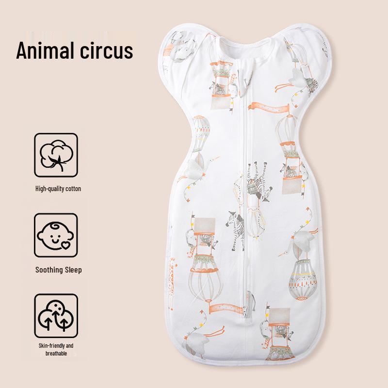 Pure Cotton Newborn Surrender Style Swaddle Wrap - Anti-Kick Sleeping Bag for Spring, Summer, Autumn