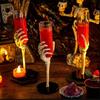 Cálice Retro de Halloween Louça Mão de Esqueleto Design de Braço Taças de Champanhe de Plástico Decorações de Halloween Acessórios para Festa Bar