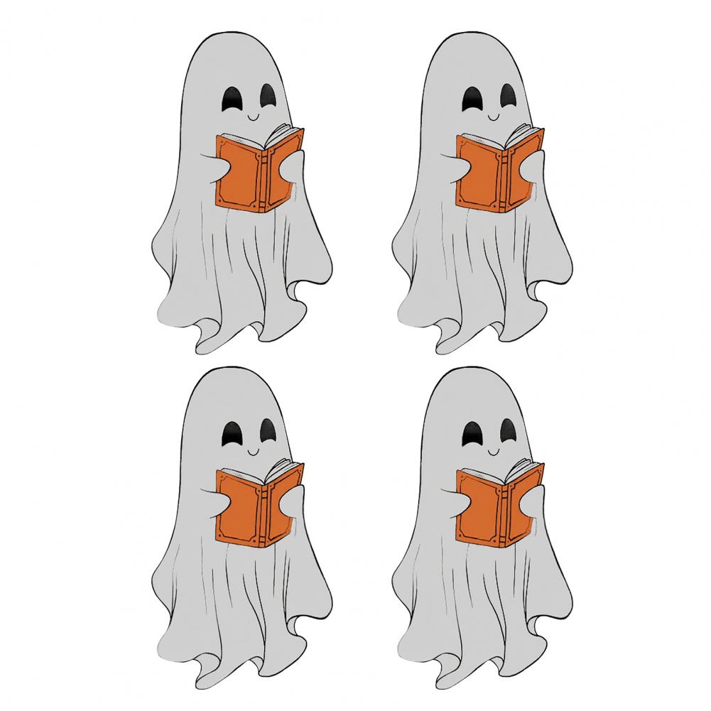 Book Lover Accessory Transparent Ghost Bookmark Cute Ghost Bookmark Set for Halloween Reading Transparent Bookmarks