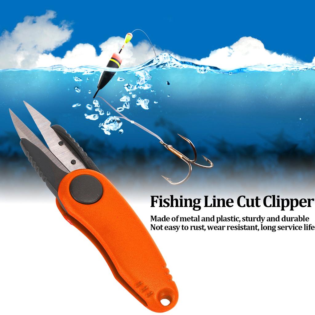Shrimp Shaped Fishing Line Scissor Fishing Tackle Fold Scissor Fishing Line Cut Clipper