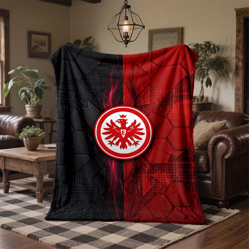 Eintracht Frankfurt Football Print Flannel Blanket Soft Warm Sofa Bed Throw Blanket For Home Office Bedroom