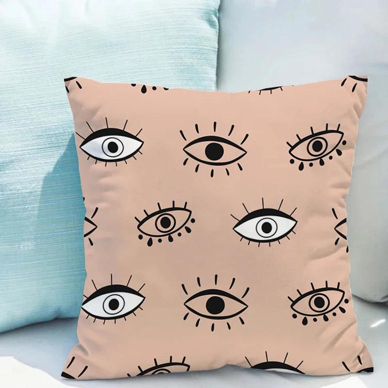 Pillowcases X Cushions Eyelash Cushion Cover for Pillow Covers Decorative Couch Pillows Double-sided Printing Short Plush