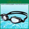 Waterproof Antifog Mens Swimming Goggles With Prescription Pc Lenses For Adults