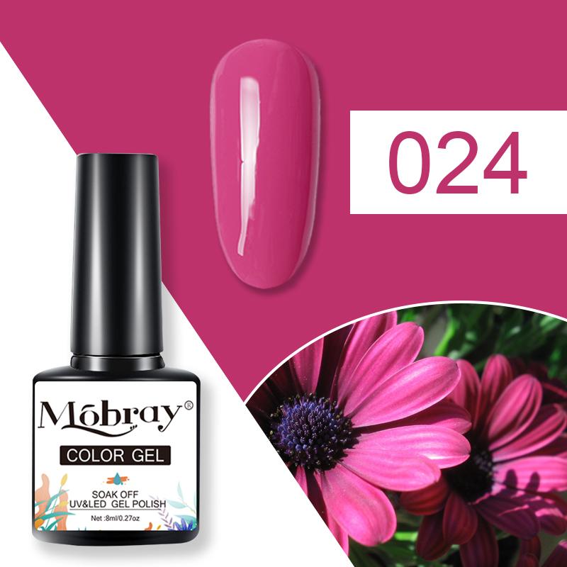 Mobray 80 Colors Gel Nail Polish 8ML Semi Permanent Gel Lacquer Soak Off UV Gel for Nail Art