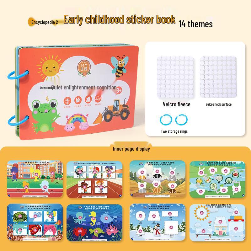 

Детская книга для изучения животных «Волшебная игра» — многоразовая самодельная тихая обучающая игрушка