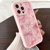 Luxury Pink Bowknot Pattern Phone Case For iPhone 17 Air 16 15 14 13 12 11 Pro Max 16E 7 8 Plus With Lanyard Lanyard Rope Cover
