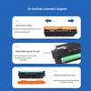 Zhuoguang Compatible HP CE740A Black Toner Cartridge