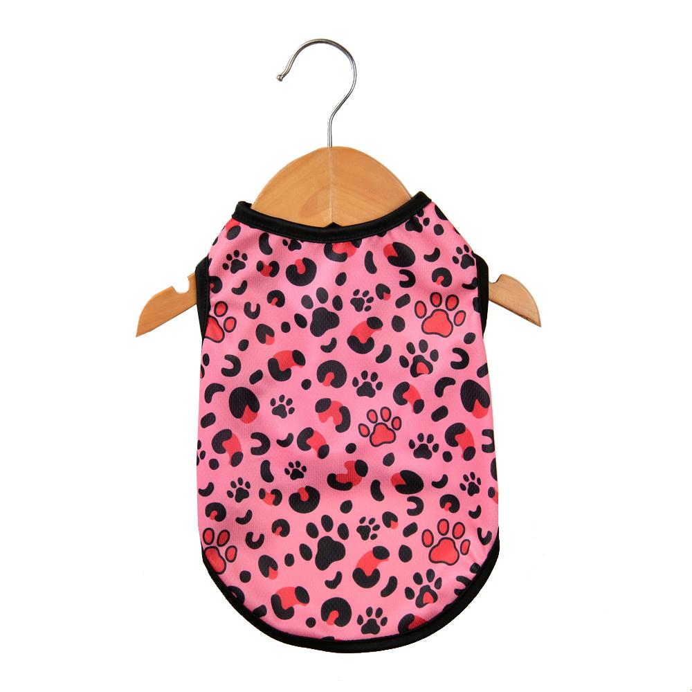 

Летняя одежда для кошек, жилет для домашних животных с леопардовым принтом для маленьких кошек, сетчатая дышащая футболка для собак, одежда для щенков и котят, одежда для французского бульдога и шнауцера XS розовый
