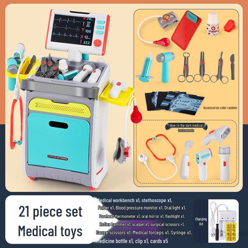 Kids' Doctor & Nurse Playset - Dollhouse Medical Kit for Kindergarten