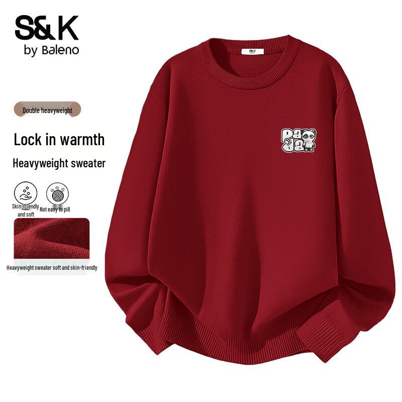 Baleno S&K Men's Crew Neck Knit Sweater