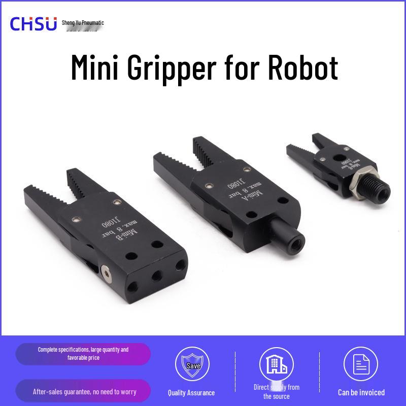 STAR Compact Pneumatic Gripper for Injection Molding Robots - Small Gripper Mini Clip A B C D Gate Clip