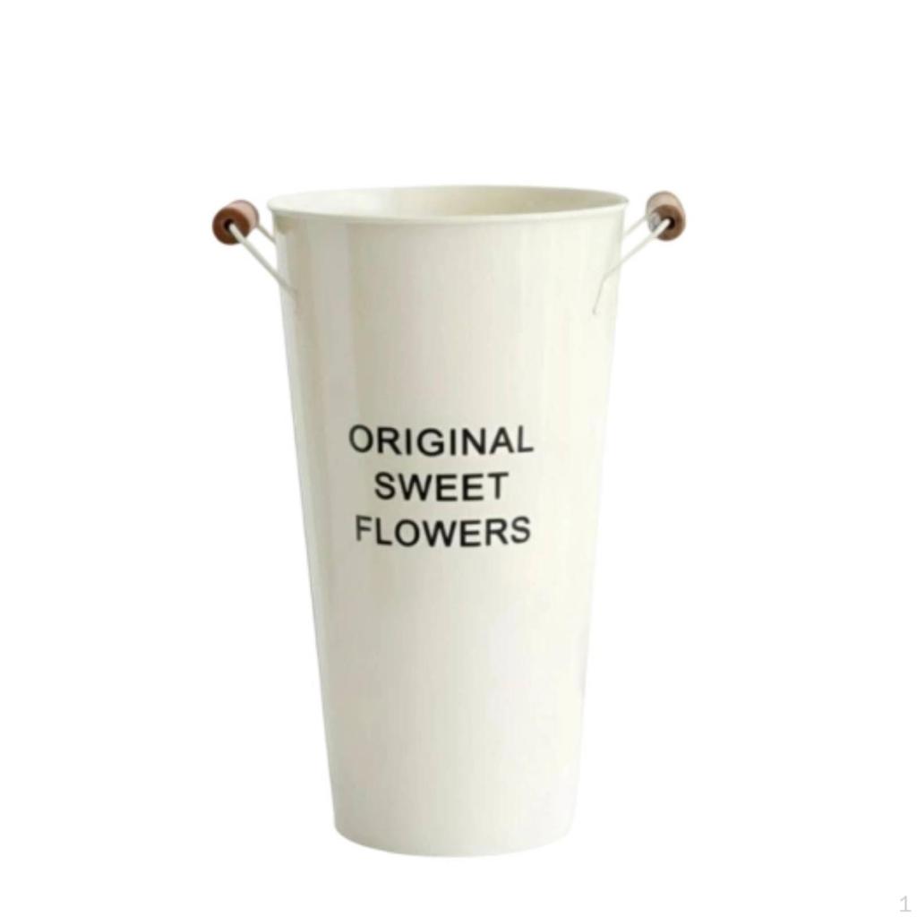 Nordic Flower Container, Iron Vase, Decorative Floral Holder for Home, Shop, Arrangement