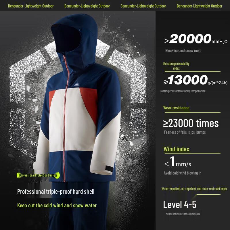 Beneunder SK19324 Ultra-Warm Regular Fit Air-Fluff Ski Jacket 2XL