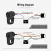 Universal Waterproof Spotlight Handlebar Switch for Electric Vehicles & Motorcycles