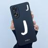 Case For Oppo A18 A38 A58 A78 4G Cover Camera Protection Cute Letter Liquid Silicone Soft Back Covers For Oppo A 38 A 18 Housing
