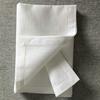 Customized Cotton-Linen Washed Fabric Napkins with Corner Cut-Out Embroidery