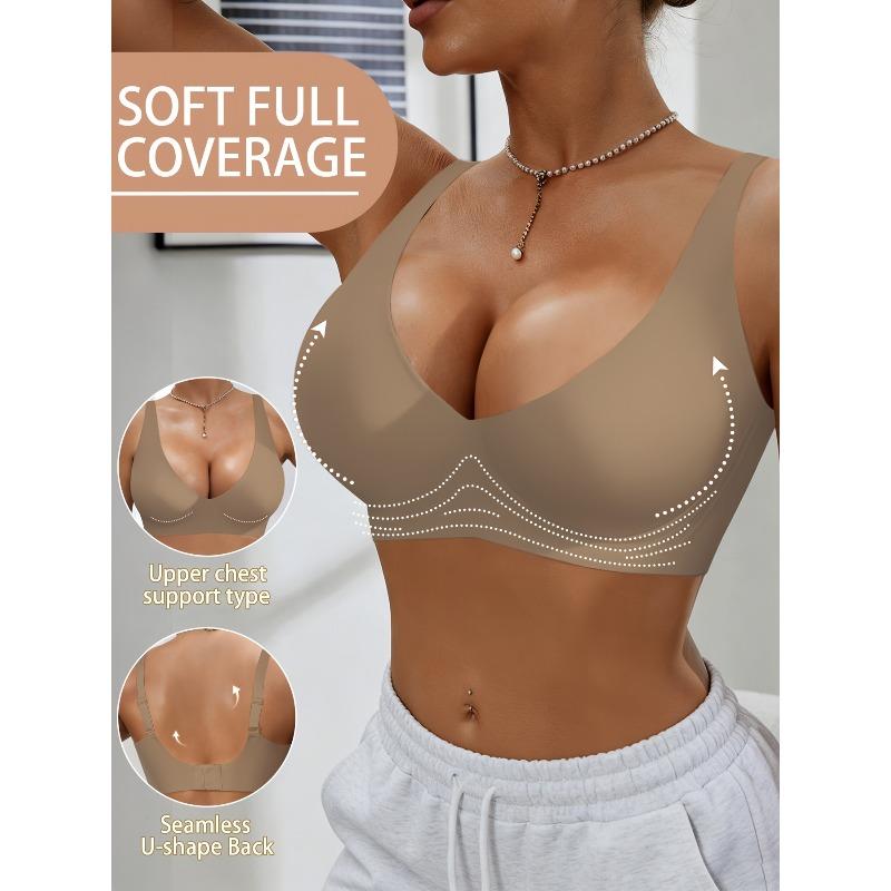 Reggiseno Push-Up da Donna - Coppe Lavabili a Mano per Seno Piccolo Imbottitura Liscia in Gel (Adatto per A/C/Portabicchieri)