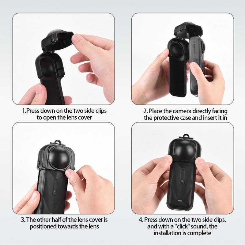 Quick Installation Screen Lens Protective Cover for 360 X5 Camera Lens and Screen with Anti Scratch Design