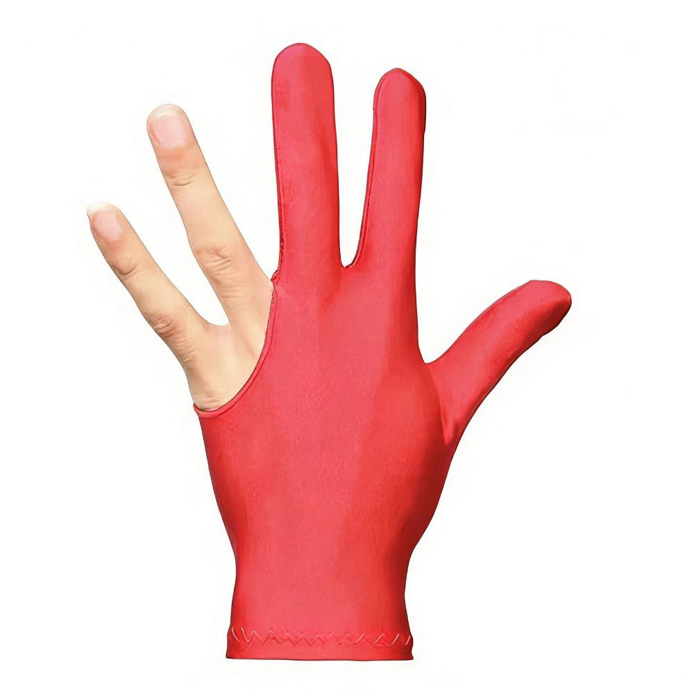 Smooth Open Finger Billiard Glove Breathable Polyester for Snooker Pool Amateur Use