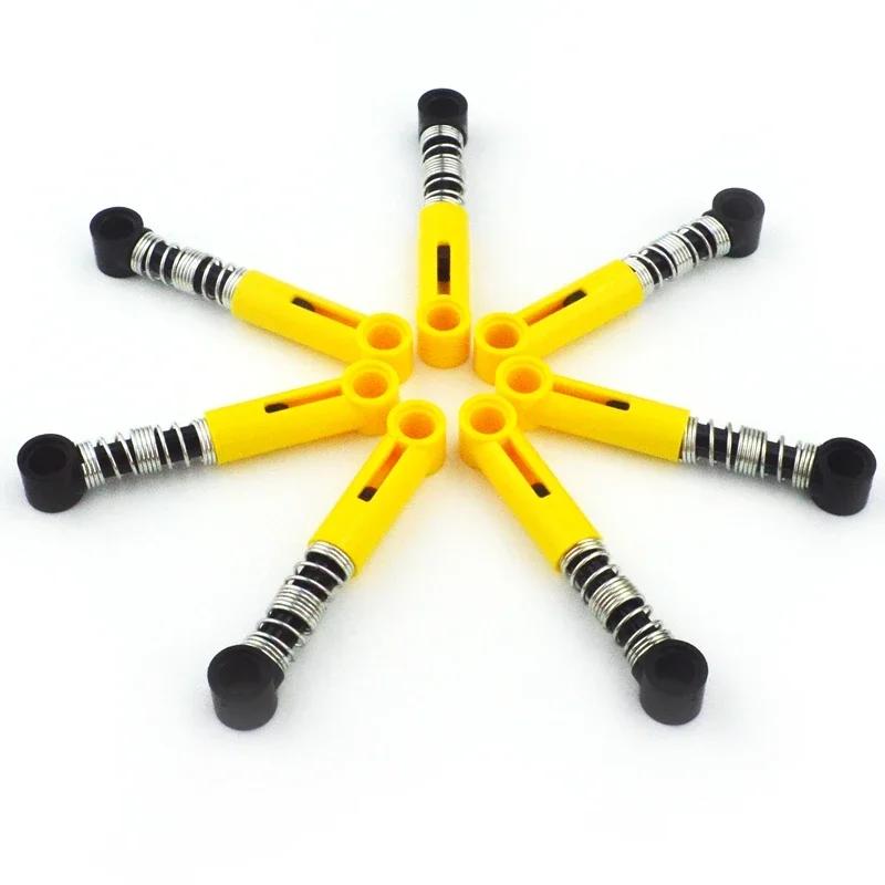 Non-Toxic Technical Moc Parts Soft Hard Spring Building Blocks Self-Locking Bricks Shock Absorber Accessories Spring 18404 76138 76537