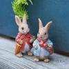 Multicolor Cartoon Rabbit Figurines Micro Landscape Resin Garden Turtle Statue Waterproof Bonsai Ornament Lawn Animal Sculpture