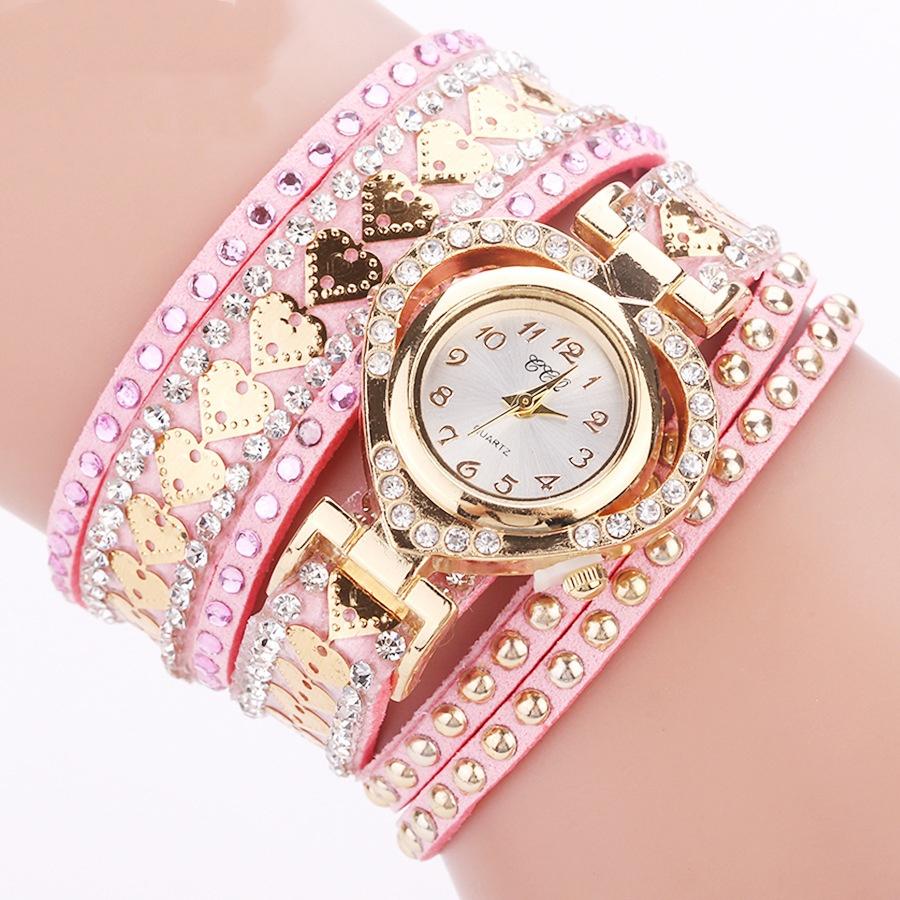 Neues Mode-Strass-Geflochtenes Seil-Armband Quarzuhr Geschenk Reloj 2026