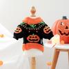 Turtleneck Design Halloween Dog Sweater Warm Pumpkin Costume Dog Knitwear Soft Comfortable Pumpkin Pet Sweater Cat Costume