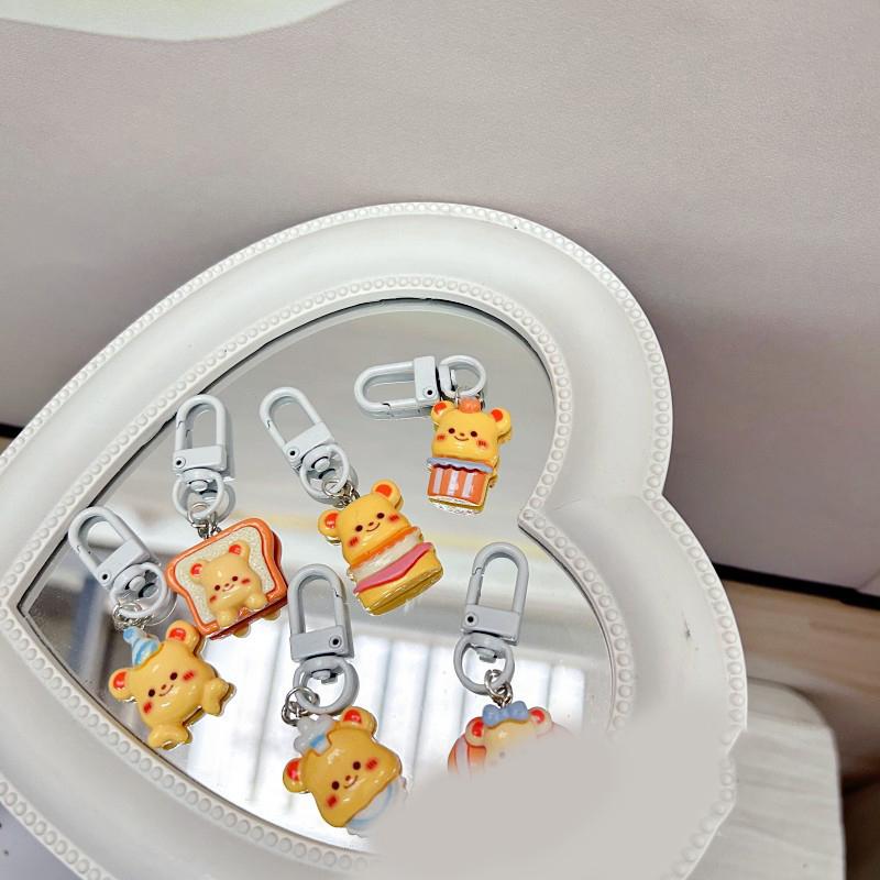 1Pc Cartoon Keychain Harz Anhänger Tasche Zubehör Paar Nette Kinder Spielzeug Geburtstag Geschenk Für Mädchen