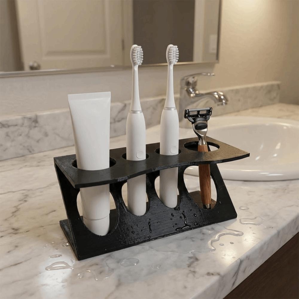 3D Printing Electric Toothbrush Holder Multifunction Stable Bathroom Storage Stand Creative Vertical Utensil Rack