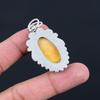 Oval Maligano Jasper Gemstone Wedding Bezel Pendant Jewelry 925 Sterling Silver
