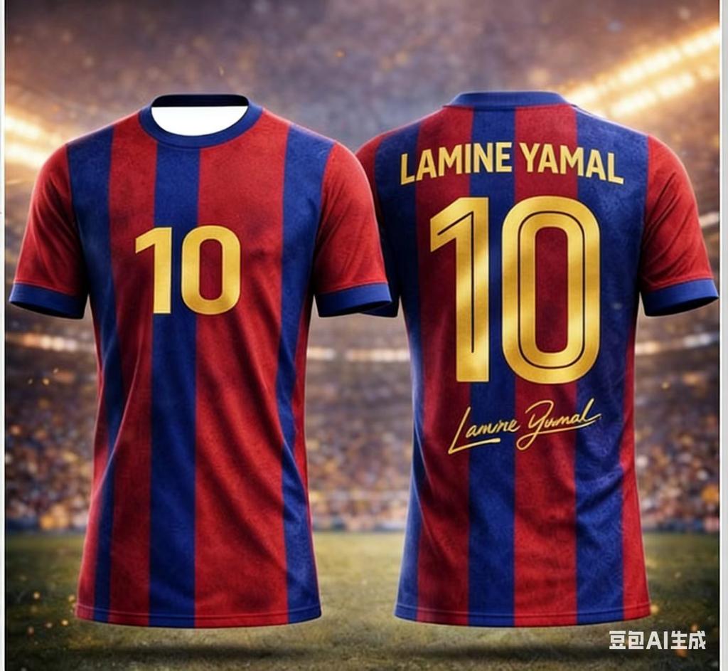 Classic Barca Style Football T Shirt Lamine Yamal For Children Toddler Boys Girls Breathable Casual Sports Fan Apparel