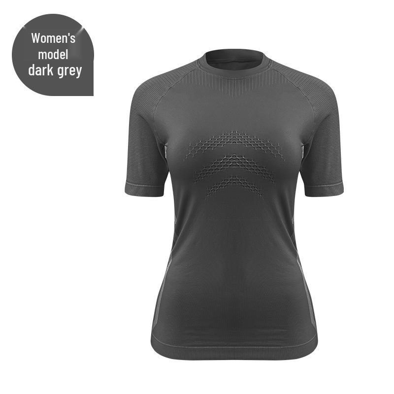 Quick-Dry Compression T-Shirt: Plus Size Unisex Short Sleeve for Outdoor Running & Fitness