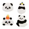 4PCS Lovely Panda Cloth Patches Easy To Apply And Remove Sewing On Applique Great For Creative Craft Project Supply