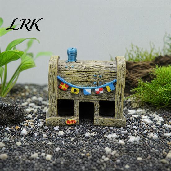 Snail Aquarium Accessory Pineapple House Fish Tank Decor, Resin Cartoon Ornament with Landscaping Hollow Caves, Hideout Caves for Shrimp Snails, Funny