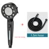 High Pressure Shower Head Water Saving 4 Modes Shower Heads Adjustable One-Key Stop Water Massage Sprayer Bathroom Accessories